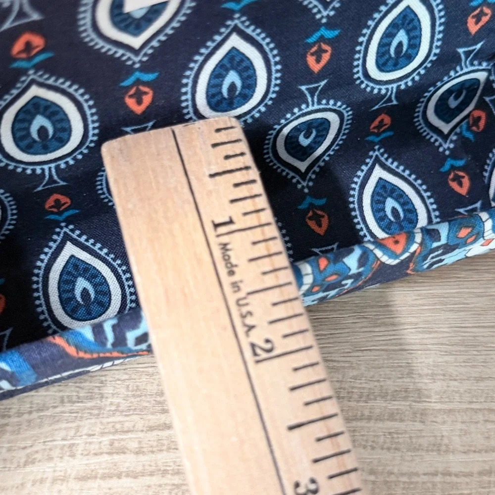 Vera Bradley Marrakesh Eyeglass Case Blue Paisley Travel Boho Preppy Retro‎